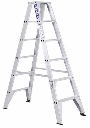 Double Sided Step Ladders - Aluminium