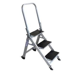 Bailey Stairway Ladder with Folding Handrail 150kg Rated - 3 Step FS13751 - BAILEY "BONANZA" SALE