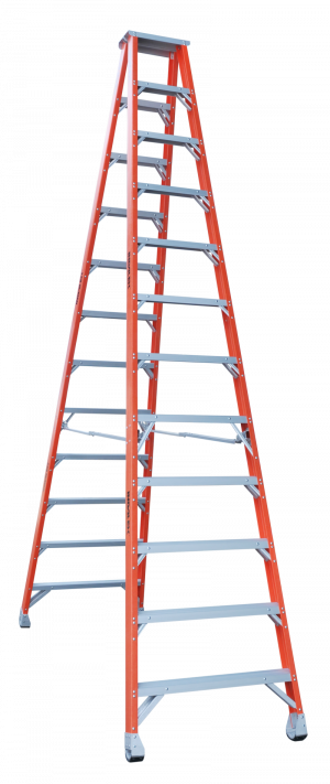 Indalex Pro Series Fibreglass Double Sided Step Ladders 12ft 3.6m