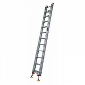 Indalex Pro Series Aluminium Extension Ladder 26ft 4.4m-7.8m with Arc Leveler  PROX26 - 150kg Rated - "MEGA" LADDER SALE