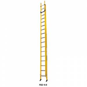 Branach PowerMaster Fibreglass Extension Ladder 5.8m - 9.8m (FED9.8)- Made in Aust