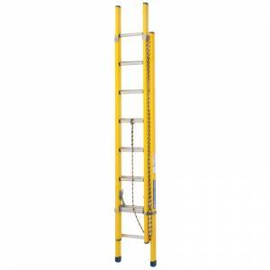 Branach TradeMaster Fibreglass Extension Ladder 13ft 2.7m - 4.0m