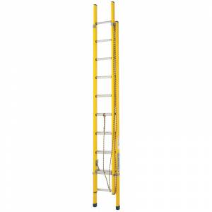 Branach TradeMaster Fibreglass Extension Ladder 17ft 3.3m - 5.2m (FER5.2)- Made in Aust