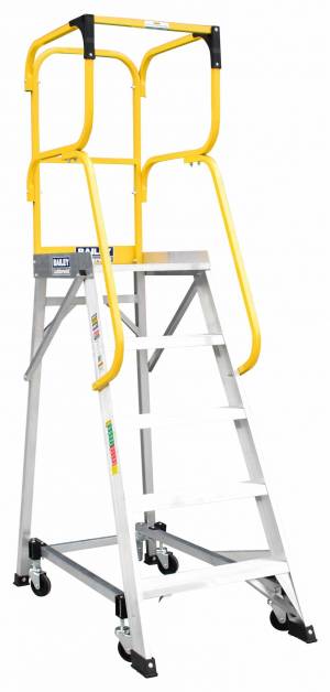 Bailey 1.5m 150kg Aluminium Order Picker 5 Step Ladder - MK3 FS13876 - BAILEY "BONANZA" SALE