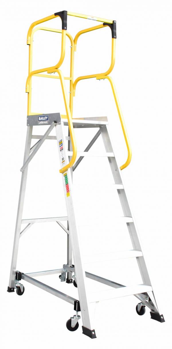 Bailey 1 8m 150kg Aluminium Order Picker 6 Step Ladder Mk3 Fs13877