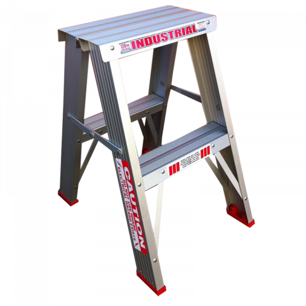 Indalex Tradesman Aluminium Double Sided Step Ladder 2ft 0.6m