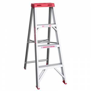 Indalex Tradesman Aluminium Single Sided Step Ladder 4ft 1.2m TRDS4 - 150kg Rated - "MEGA" LADDER SALE