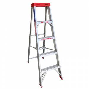 Indalex Tradesman Aluminium Single Sided Step Ladder 5ft 1.5m TRDS5 - 135kg Rated -"MEGA" LADDER SALE