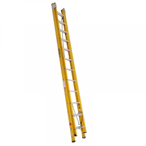 Gorilla Fibreglass Extension Ladder 130kg 3.7m - 6.5m with Pole Mount  FELP12/21-I - "MEGA" LADDER SALE
