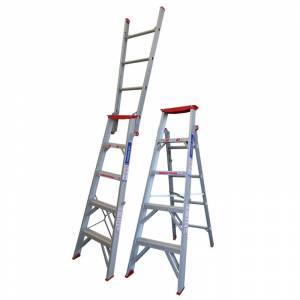 Indalex Tradesman Aluminium Dual Purpose Ladder 5ft 1.5m - 2.6m - 150kg Rated - "MEGA" LADDER SALE