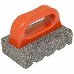 Kraft 6" x 3" x 1" Rub Brick with Handle - 60 Grit