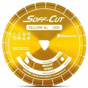 Husqvarna Diamond Blade XL6-5000 6in Yellow Soff-Cut Blade #542777009
