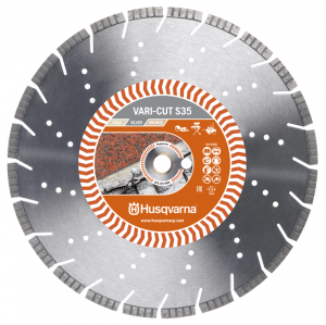 Husqvarna 16SILVERS35 – S35 16″ 400mm Vari-Cut Turbo Diamond Blade