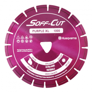 Husqvarna Diamond Blade XL6-1000 6in Purple Soff-Cut Blade