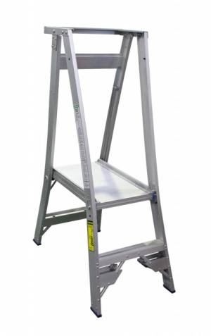 Indalex Pro Series Aluminium Platform Ladder 2 Steps 5ft/2ft (1.5m/0.6m) 180kg Rated  PROP5/2 - "MEGA" LADDER SALE