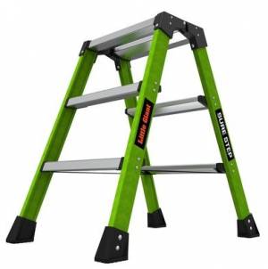 Little Giant 0.9m 3 Step 150kg Fibreglass Double Sided Sure Step Ladder - "MEGA" LADDER SALE