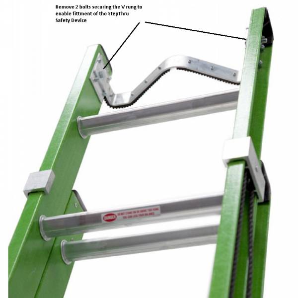 StepThru compatibility with both the FXN & FSXN Ranges. To enable fitment, the Pole Strap on the FXN and the V Bracket on the FSXN need to be removed. In both cases, this requires the removal of 2 bolts that secure the strap / bracket.