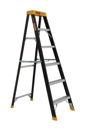 Gorilla Fibreglass Pro-Lite Single Sided Step Ladder 150 kg 6ft 1.8m - FM006-PRO - "MEGA" LADDER SALE