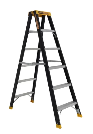 Gorilla FSM006-PRO Ladder Pro-Lite 1.8m 6 Step Double Sided Fibreglass - 150kg Rated - "MEGA" LADDER SALE