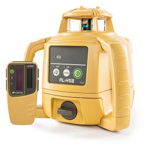 Topcon 1021200-71 RL-H5B Self-Levelling Red Beam Rotary Level Laser with LS-80X Receiver