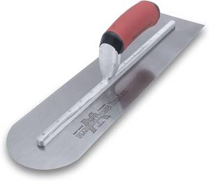 Marshalltown Finishing Trowel 457 x 102mm Round Front with Dura Soft Handle - MTMXS81RED