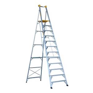 Gorilla 3.6m (12') Heavy Duty Industrial Aluminium Platform Ladder - 180Kg Rated - PL012-HD - "MEGA" LADDER SALE