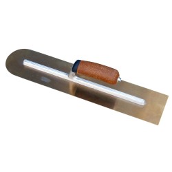 Marco Pro - German Premium Rounded Front Trowel - Golden Stainless - 405mm X 100mm - Cork Handle