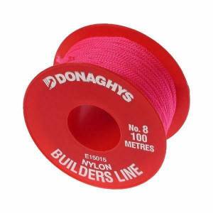 Donaghys Builders String Line - 8 x 100 Fluro Pink