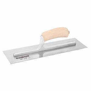 GOLDBLATT 355mm X 100mm FINISHING TROWEL WOOD HANDLE - GO6949