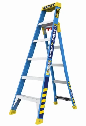Bailey Fibreglass Leansafe X3 3-In-1 (6'-10') StepLadder 1.8-3.0m -150 KG Rated - FS14147 - BAILEY "BONANZA" SALE