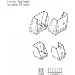 Bailey Spare Part Foot Kit for Bailey P170 Aluminium and Fibreglass Platform Ladders - BAILEY "BONANZA" SALE