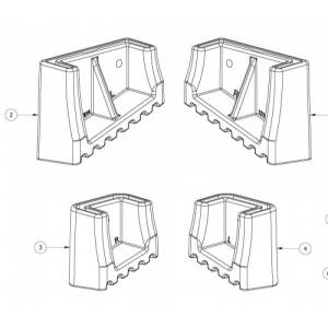 Bailey Spare Part Boot Kit for Bailey Aluminium Single Sided Step Ladders - BAILEY "BONANZA" SALE