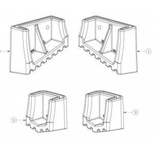 Bailey Spare Part Boot Kit for Bailey Fibreglass Single Sided Step Ladders - BAILEY "BONANZA" SALE