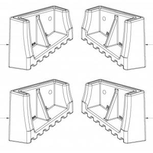 Bailey Spare Part Boot Kit for Bailey Fibreglass Double Sided Step Ladders - BAILEY "BONANZA" SALE