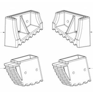 Bailey Spare Part Boot Kit for Bailey Aluminium Dual Purpose Ladders - BAILEY "BONANZA" SALE