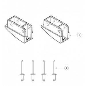 Bailey Spare Part End Cap Kit for Bailey Aluminium Extension Ladders 8ft-14ft - BAILEY "BONANZA" SALE