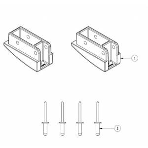 Bailey Spare Part End Cap Kit Aluminium Extension 16-20ft and Fibreglass Extension Ladders All Sizes - BAILEY "BONANZA" SALE
