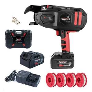 RAPIDTOOL RT-40A 18V 4.0Ah Li-ion Cordless Brushless Rebar Tying Machine Combo Kit