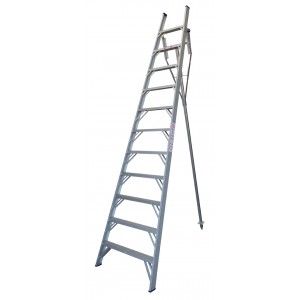 Indalex Pro Series Aluminium Orchard Ladder 150kg 12ft 3.7m - "MEGA" LADDER SALE