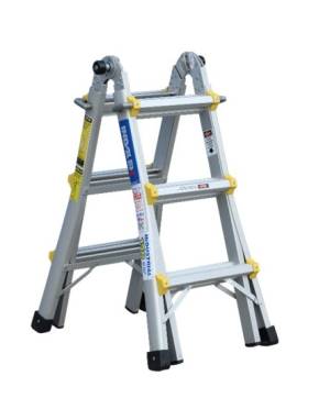 Indalex Pro Series Aluminium Telescopic Ladder 11ft 1m - 3m  PROMT11 - 150kg Rated - "MEGA" LADDER SALE