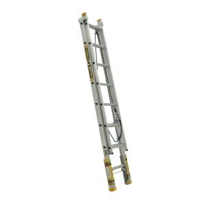 Gorilla Aluminium Extension Ladder 150kg 2.4m - 3.6m with Leveller EL8-LVL
