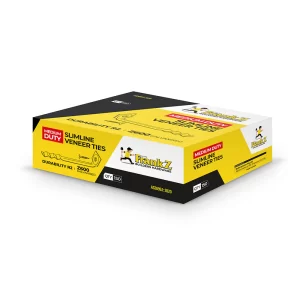 Brick Ties - Face Fixing "Medium Duty" Veneer Ties Including Nails (150 Per Box)