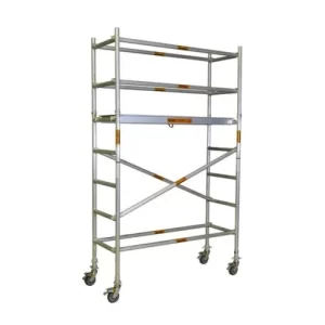 1.8m – 2.2m (Platform Height) Aluminium Mobile Narrow Scaffold - W: 0.74m x L: 2.0m