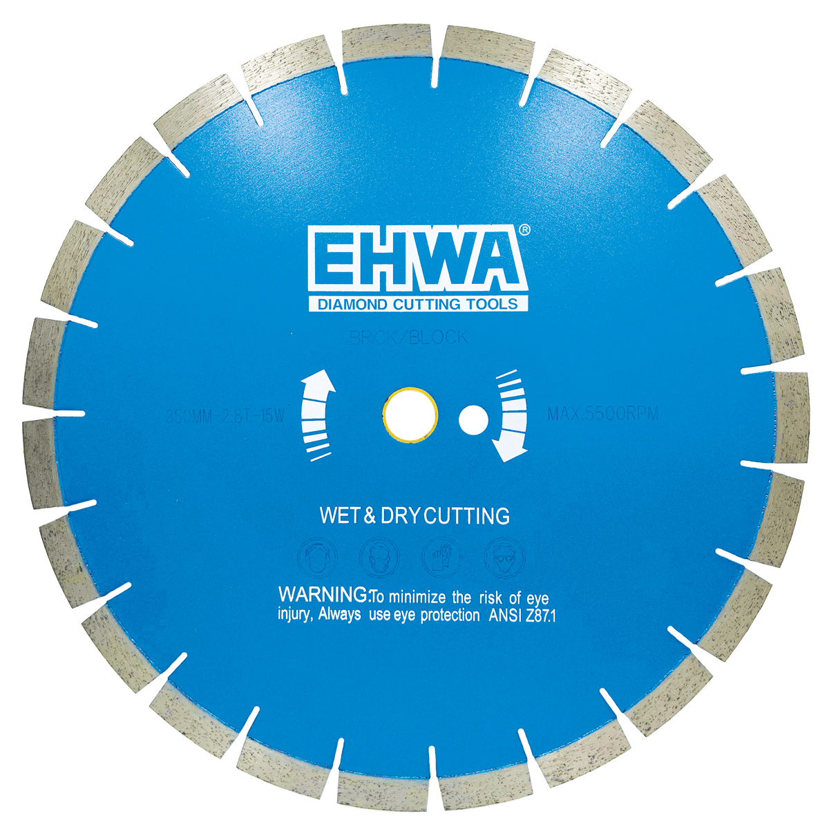 360mm-diamond-ehwa-silent-bric-block-saw-blade-general-purpose